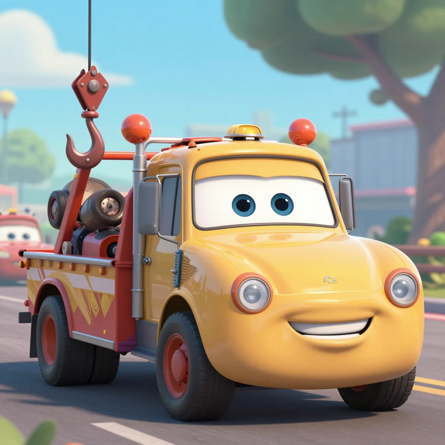 Tow Truck Character
