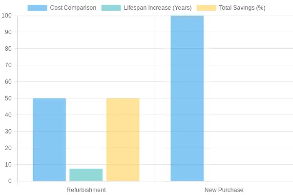 Refurbishment vs New Purchase Comparison